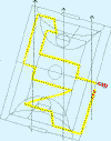Pianta della palestra del Liceo (L)